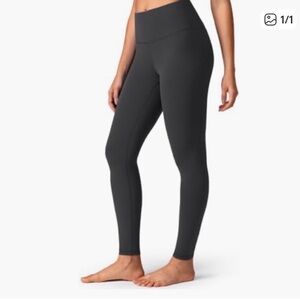 Sleek Charcoal High-Waisted Leggings
